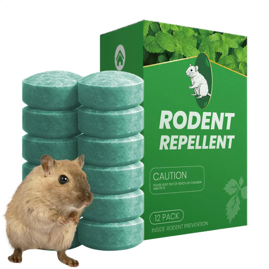 12 pack natural rodent deterrent balls infused with peppermint oil for safe, effective indoor pest control.