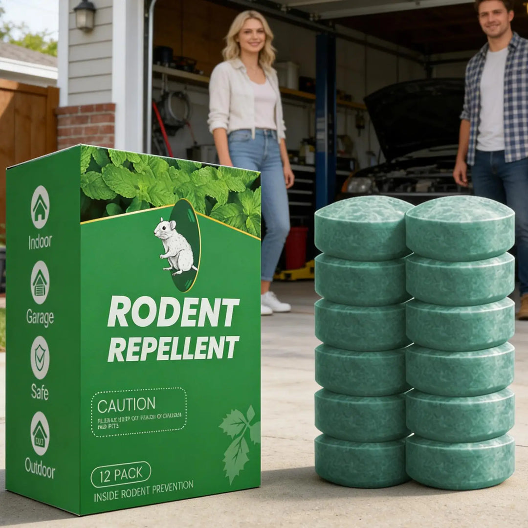 Eco-friendly rodent repellent balls, peppermint oil formula, pet-safe mouse and rat deterrent for homes.