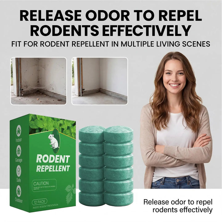 Effective mouse & rat deterrent balls with natural peppermint oil, providing indoor pest control.