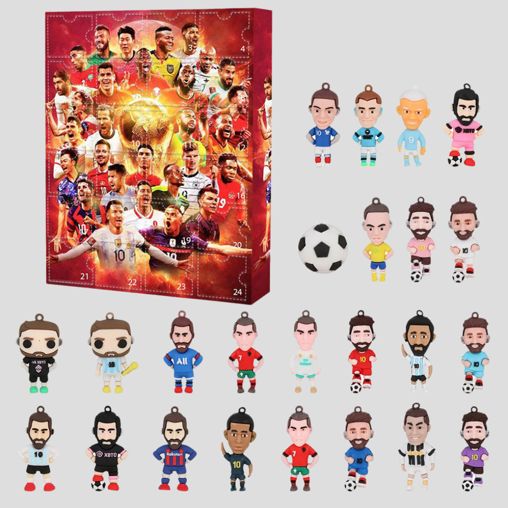 2026 FIFA World Cup Countdown Advent Calendar; collectible sports gift for soccer fans, football fan merchandise.