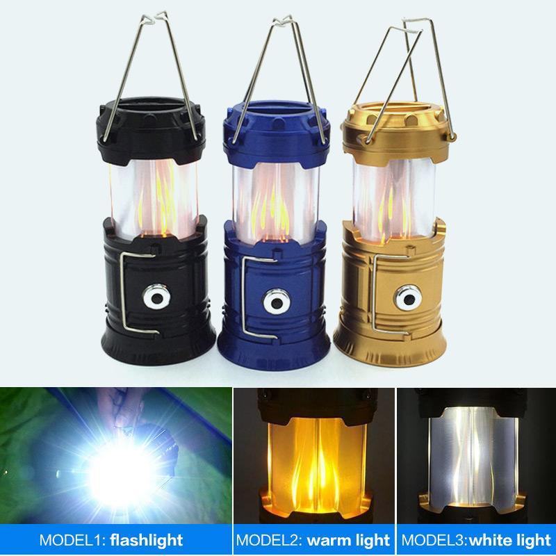 Bright LED flashlight function of the 3-in-1 camping gear, ideal for nighttime navigation.