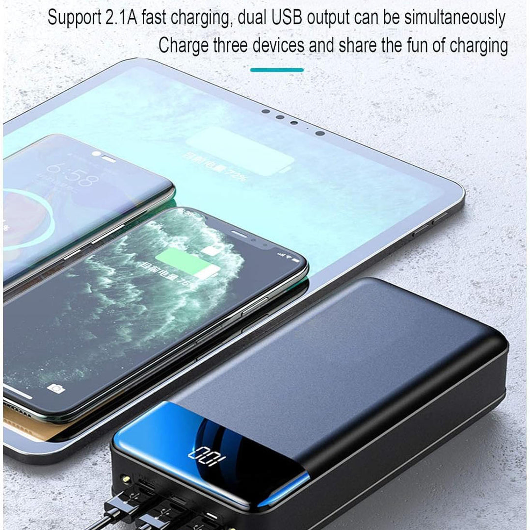Versatile 50,000mAh power bank with multiple USB ports. Fast charge phones, tablets & electronics on-the-go.