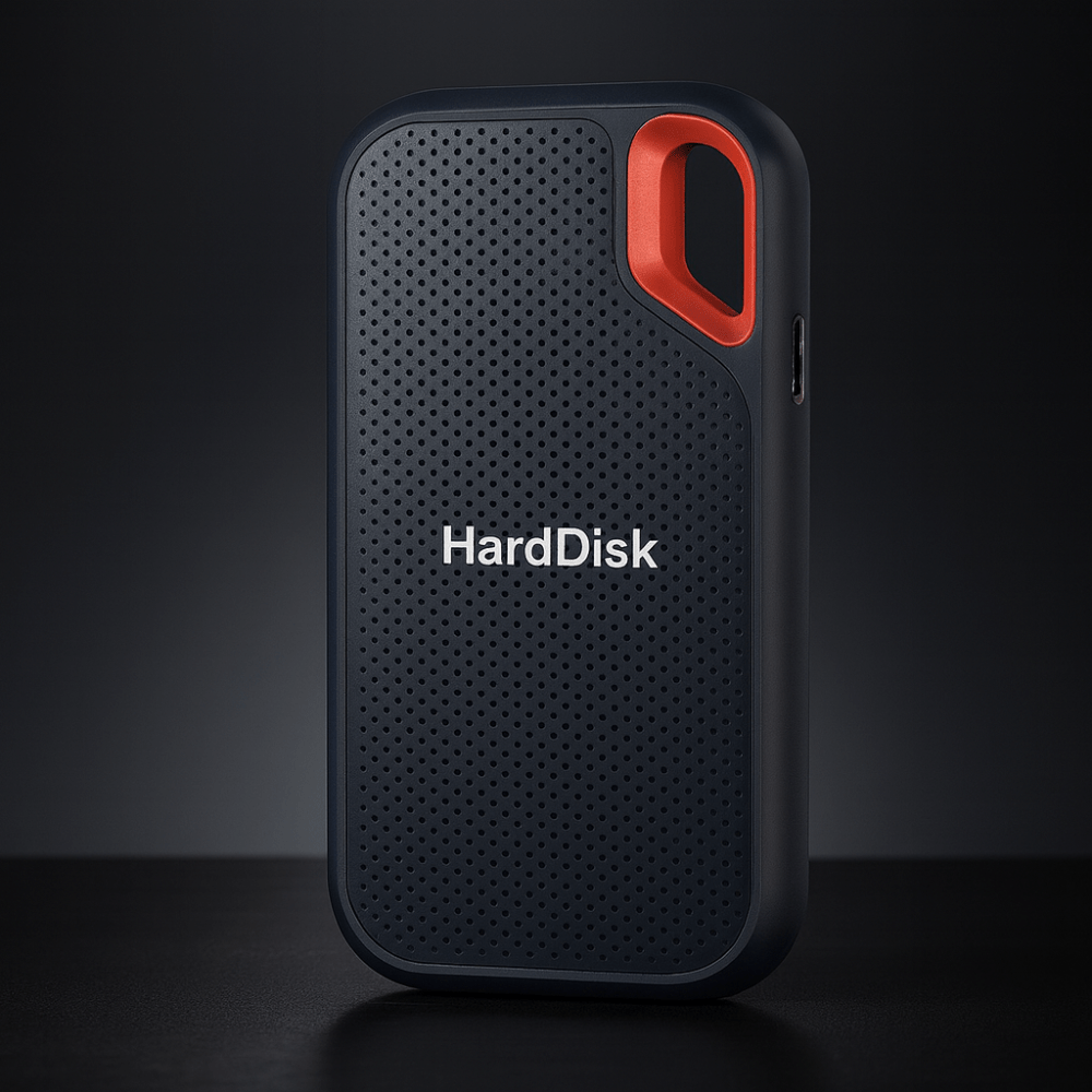 8TB portable external SSD drive, high-speed USB-C. Secure, shockproof data storage for computers & mobile devices.