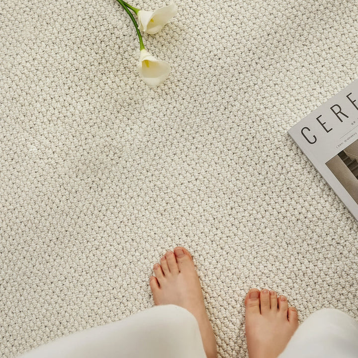 Highly absorbent indoor floor mat. Quick-drying non-slip mat for bathroom, kitchen, or entryway.