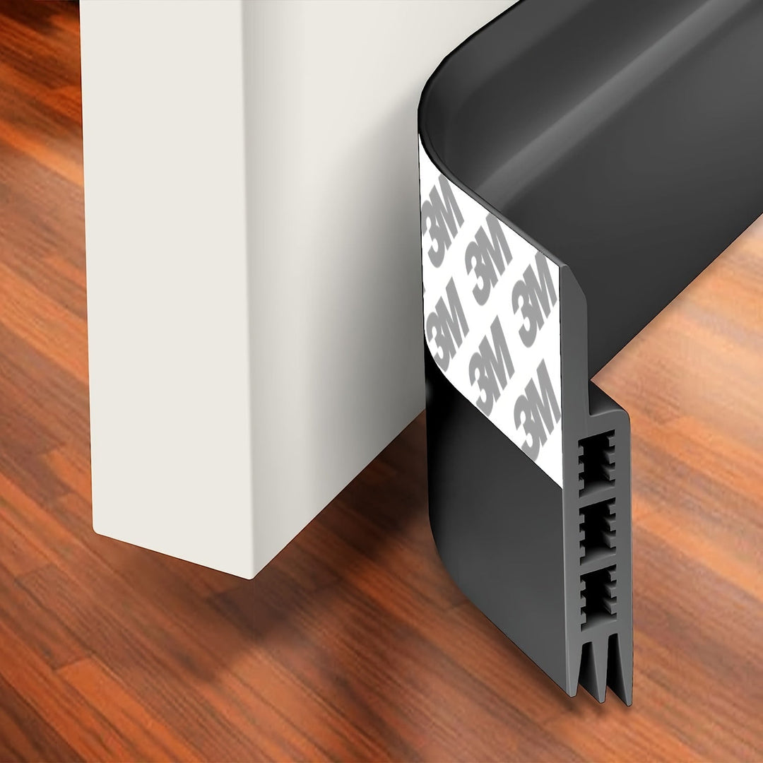 Energy-saving door draft stopper weather stripping for home insulation & comfort.