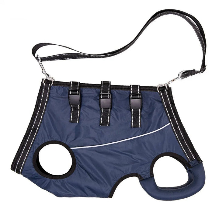 Unisex adjustable dog lift harness with padded straps ensures comfort for injured & senior pets.