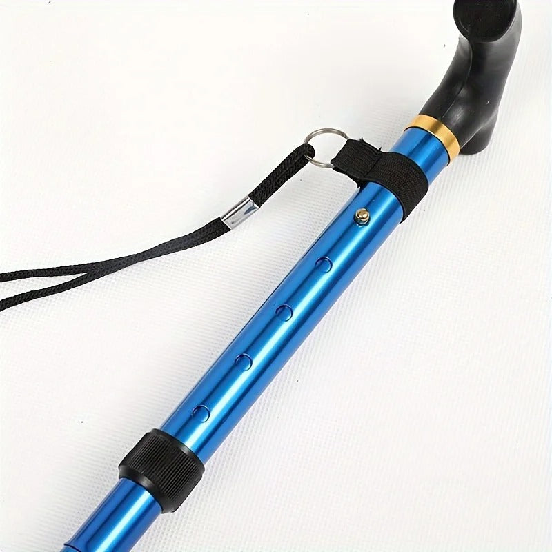Ergonomic grip walking stick for adults, non-slip base provides secure, stable support for daily mobility needs.