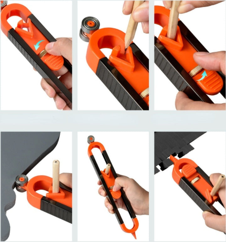Precision Profile Scribing Ruler for accurate layout and marking in woodworking & DIY projects.