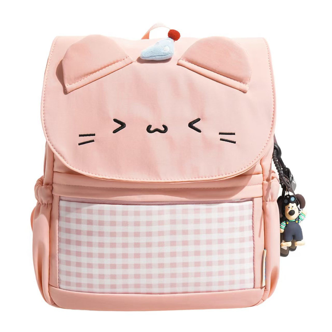Charming animal character school bag for children. Lightweight & spacious, great for daily school essentials.
