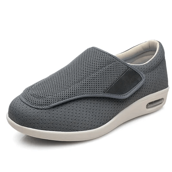 Therapeutic extra wide diabetic walking shoes with memory foam for swollen feet relief.