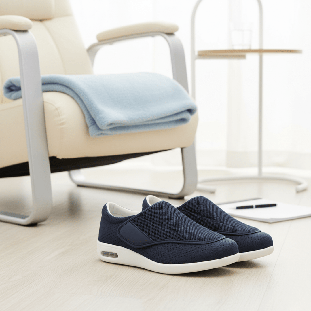 Adults' therapeutic extra wide diabetic shoes, memory foam for pressure relief & comfort.