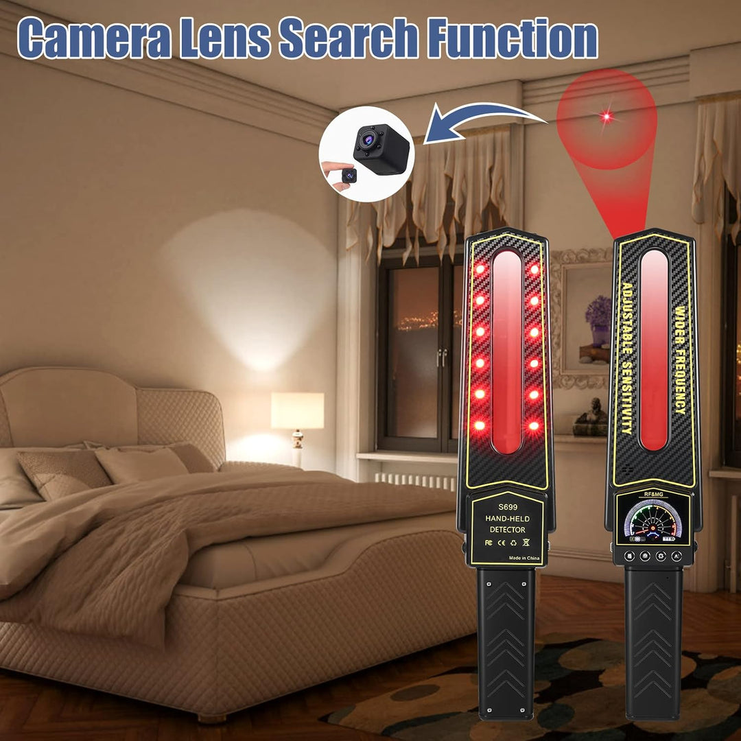 Advanced GPS bug and hidden camera detector for superior personal privacy and anti-surveillance security.