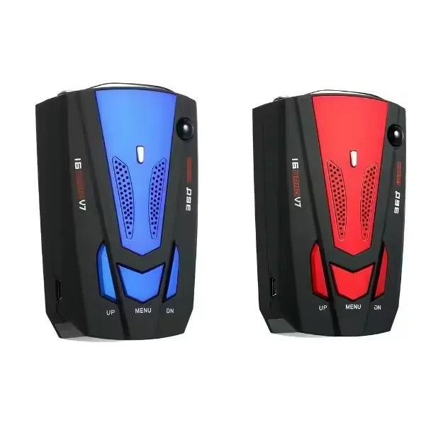 Advanced long-range vehicle radar detector for UK roads, providing speed trap alerts & enhanced driving safety.