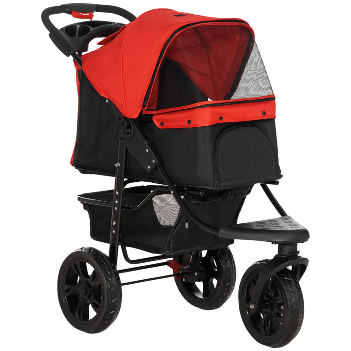 Sturdy pet stroller & dog carriage for outdoor pet travel. Ideal for small/medium dog mobility & adventures.