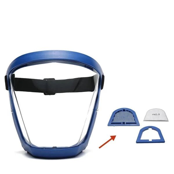 Protective anti-fog full face mask for general protection, splash guard for eyes & face during tasks.