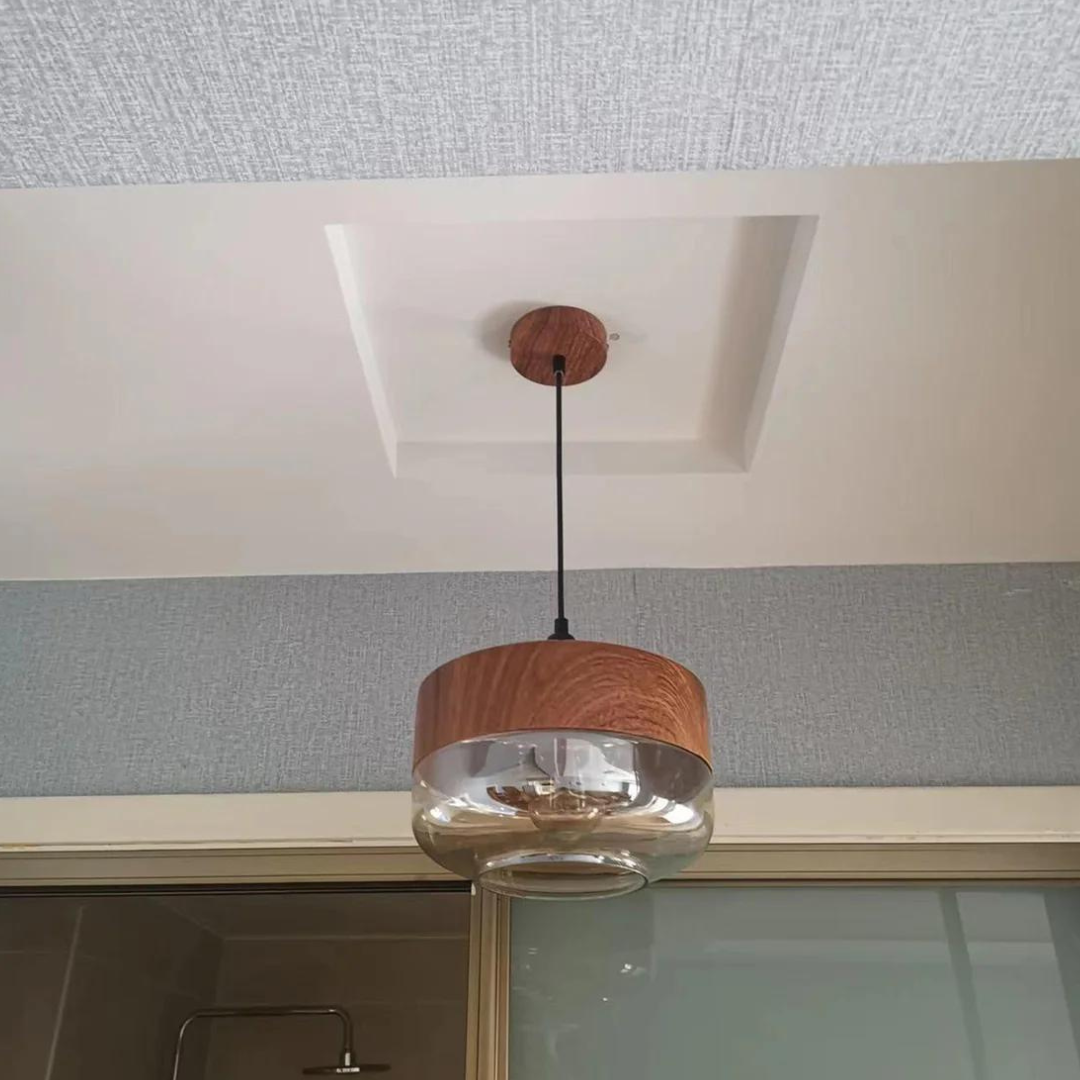 Beautiful Arven Scandinavian pendant light, adding a modern, warm touch to any room's decor.