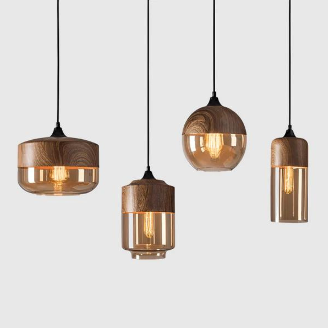 Arven modern pendant light illuminating a contemporary living space with its timeless design and glass shade.