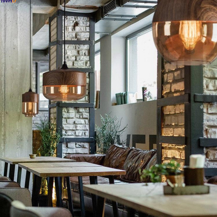 Arven ceiling light, sleek Scandinavian design with wood accent, creating a timeless look in any room.