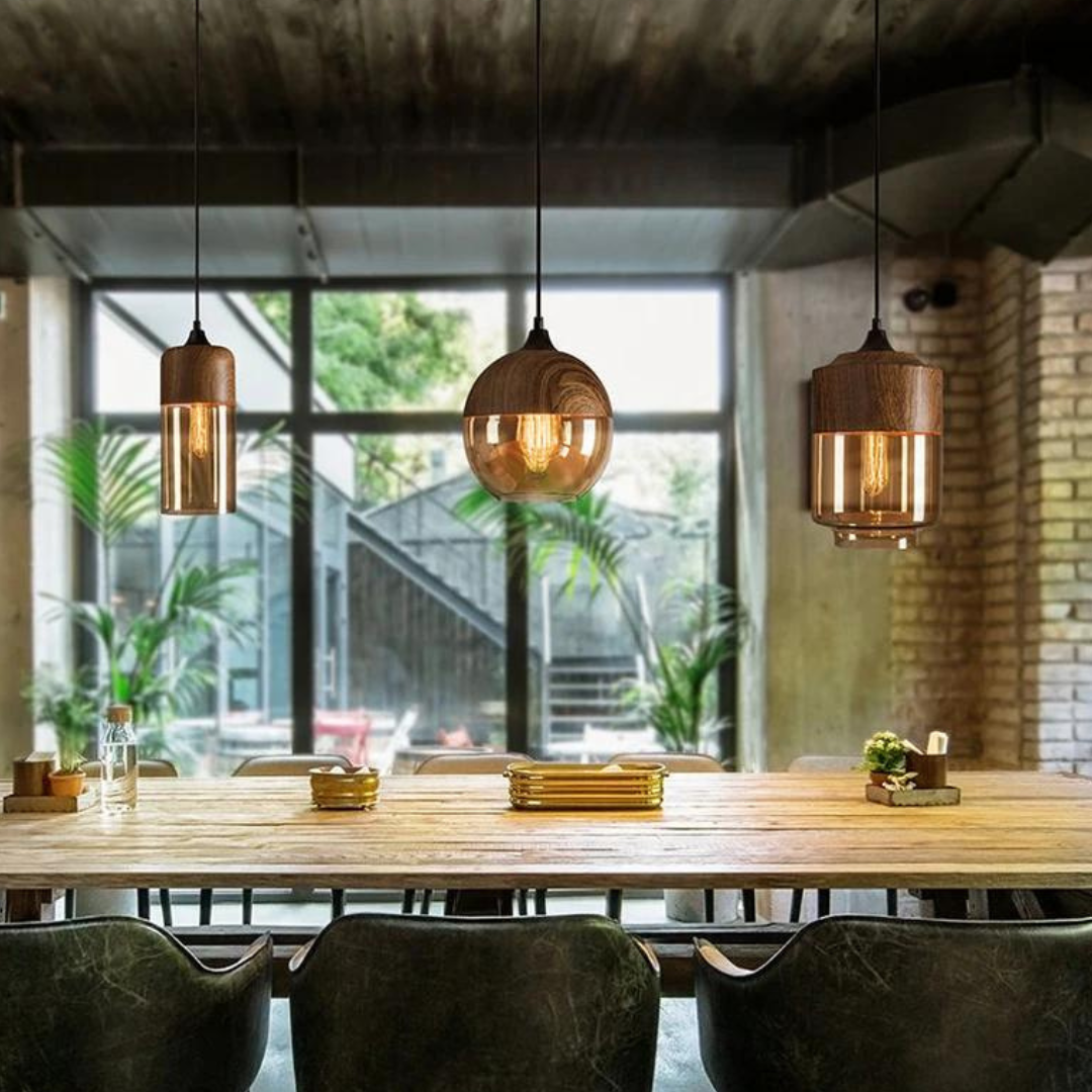 Timeless Scandinavian wooden pendant, modern lighting for contemporary interiors.