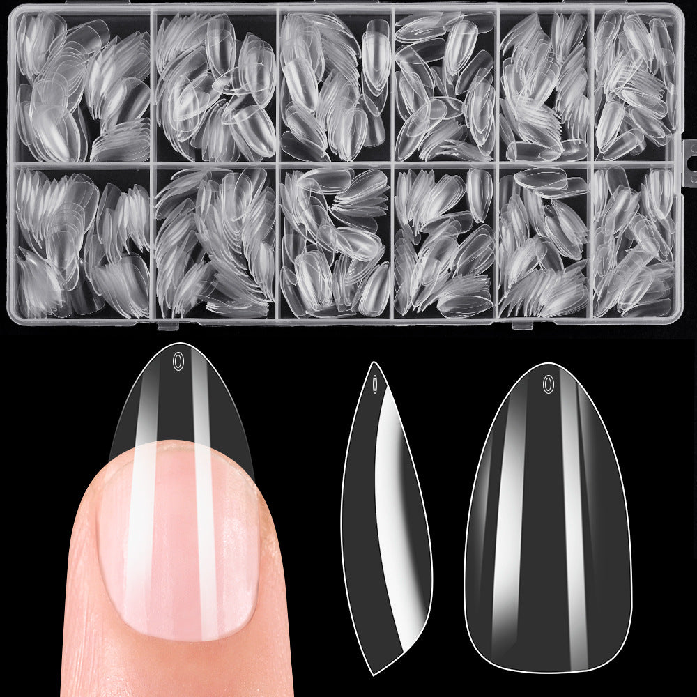 Assorted professional acrylic nail tips set for nail extension. Perfect for DIY manicures, salon use & nail art.