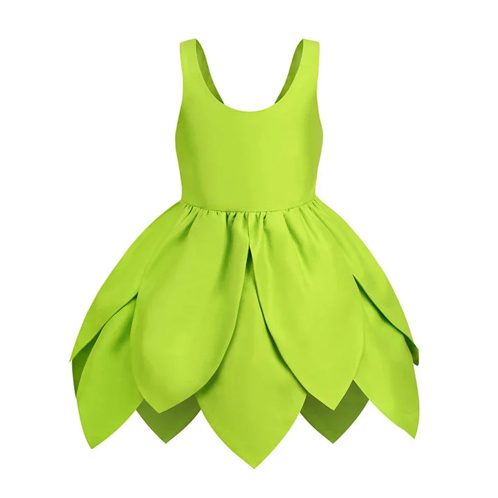 Girls' Tinkerbell Halloween costume, a magical fairy outfit with wings for spooky fun.