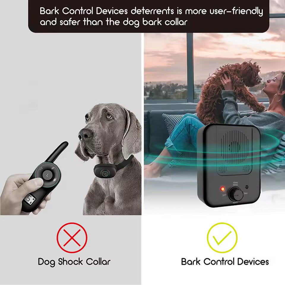 Dog training anti-bark device: outdoor safe, automatic ultrasonic control for quieter pets & a peaceful home.