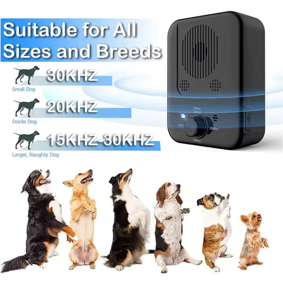 Get quiet with this pet ultrasonic bark control device. Automatic outdoor safe solution for dog training.