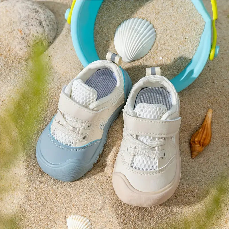 First walker toddler sneakers, lightweight & comfortable. Flexible sole supports healthy foot development for infants.