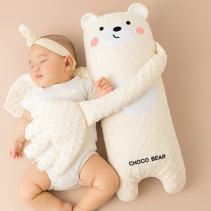 Soft Baby Cuddle Buddy SnoozyHug, an ideal plush toy and animal friend for infant sleep aid.