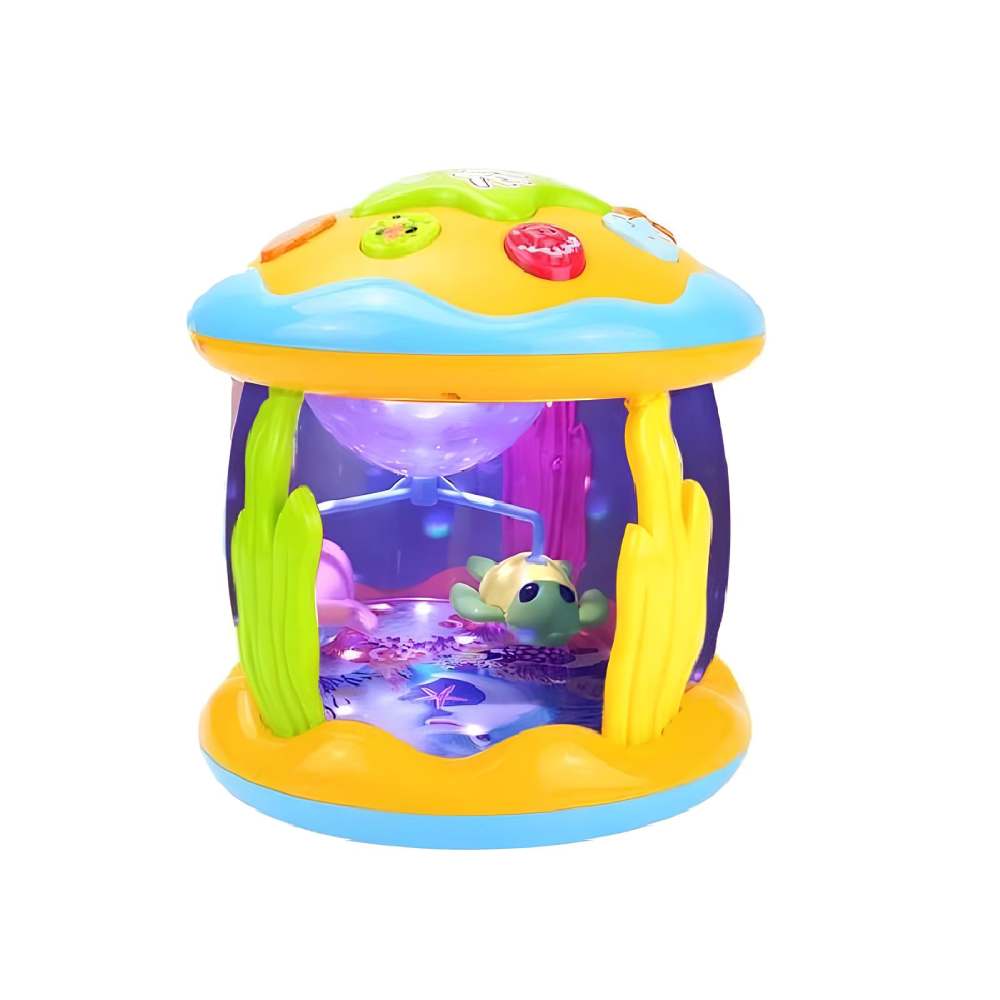 Infant night light projector toy. Calming musical melodies & celestial projections for sensory play & peaceful sleep.