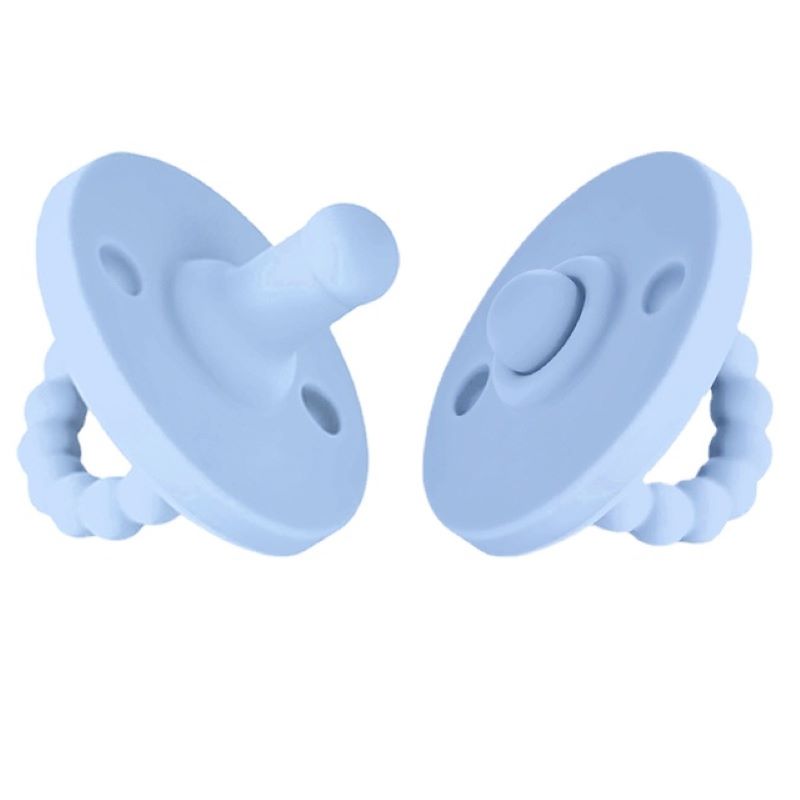 Baby silicone pacifier and teether for infant soothing & teething relief. Medical-grade, BPA-free.