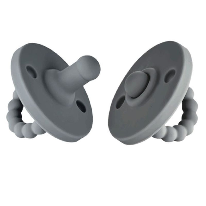 Essential baby gift: medical-grade silicone pacifier & teether for soothing comfort & developmental support.