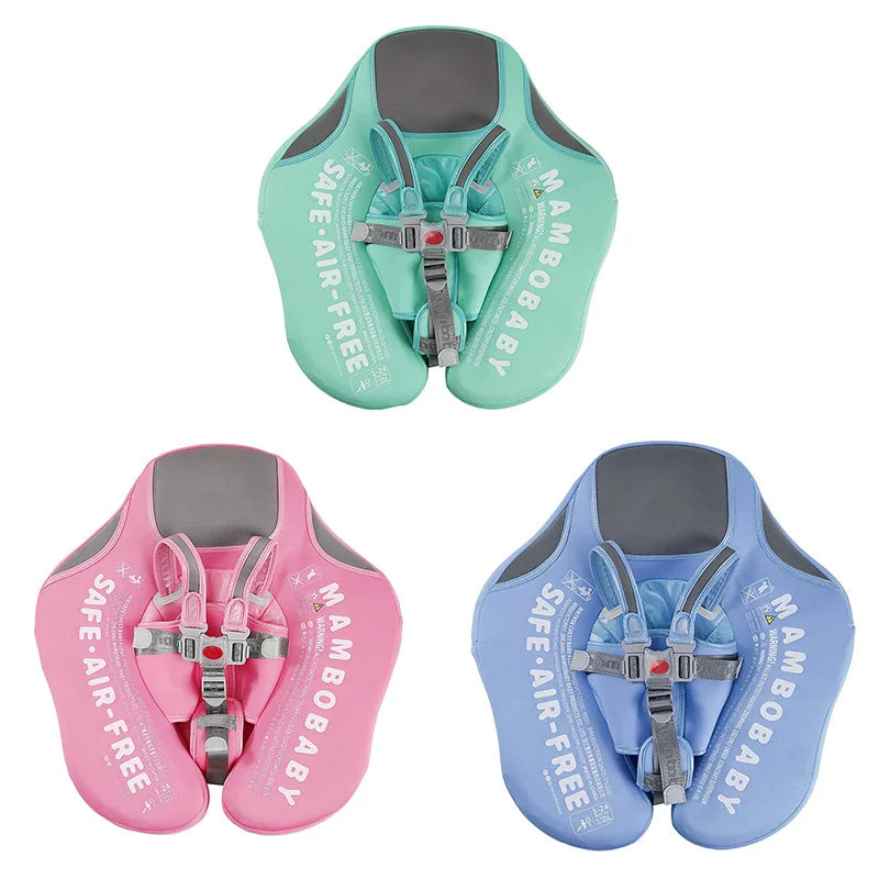 Beach essential: lightweight toddler swim float with sunshade for babies, offering UV protection during water fun.