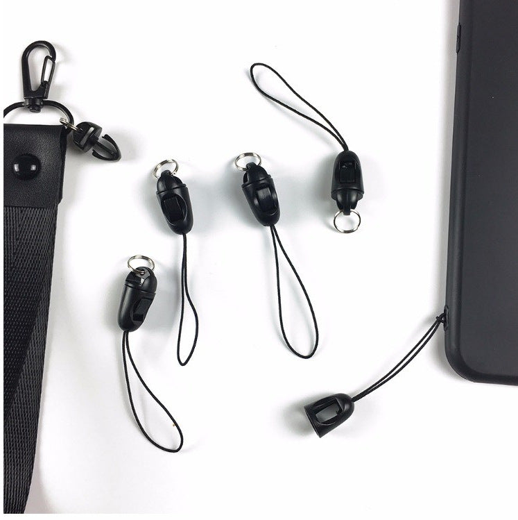Versatile adjustable black cord locks provide a firm grip for bungee, paracord, and elastic string.