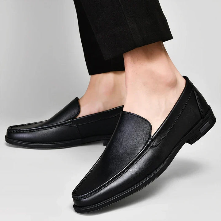 Elegant brown slip-on loafers for men, combining style with supreme comfort.