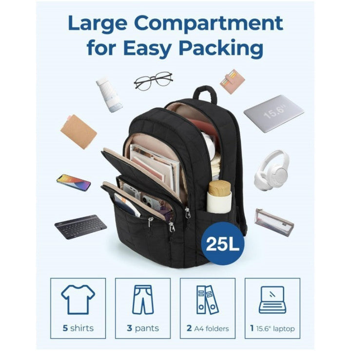Beige insulated lunch bag backpack, versatile & comfortable for daily use. Ample storage for food & gear.
