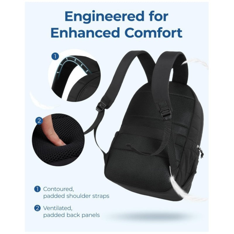 Durable beige unisex insulated backpack. Versatile storage solution for travel, work, or daily adventures.
