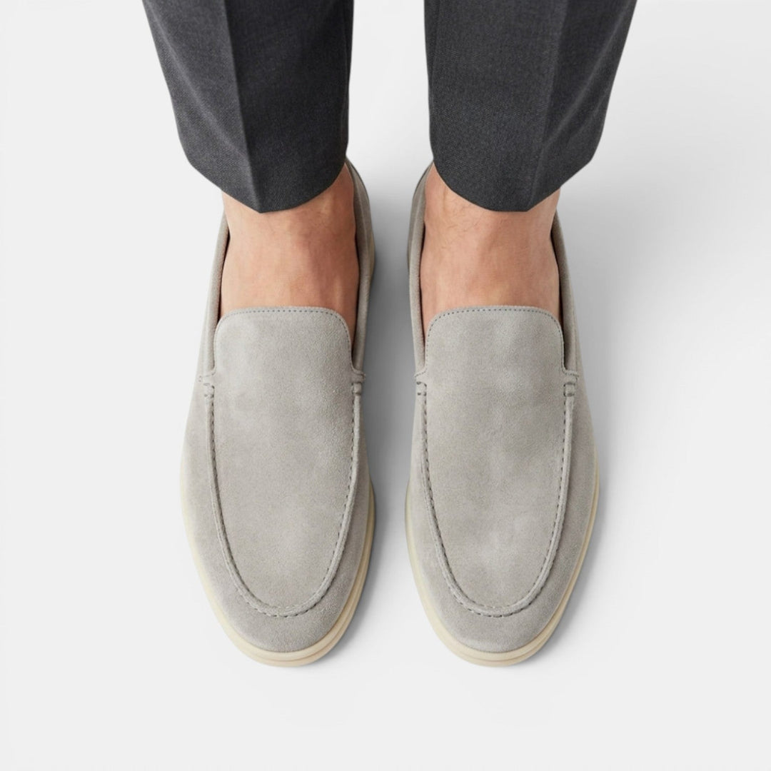 Chocolate men's loafers, a smart casual footwear option.