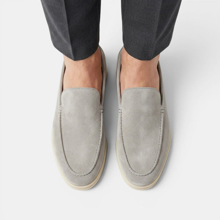 Chocolate men's loafers, a smart casual footwear option.