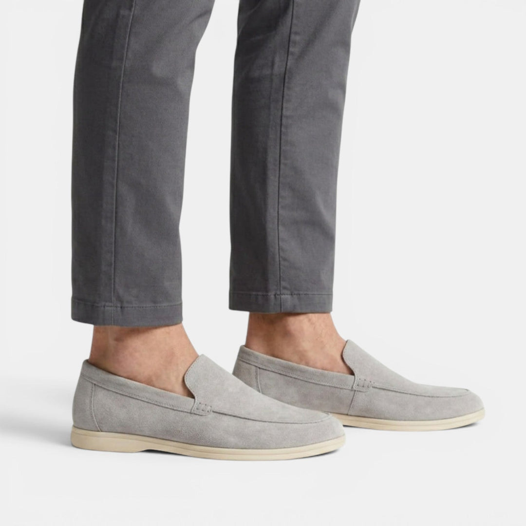Versatile chocolate slip-on shoes for men, great comfort.