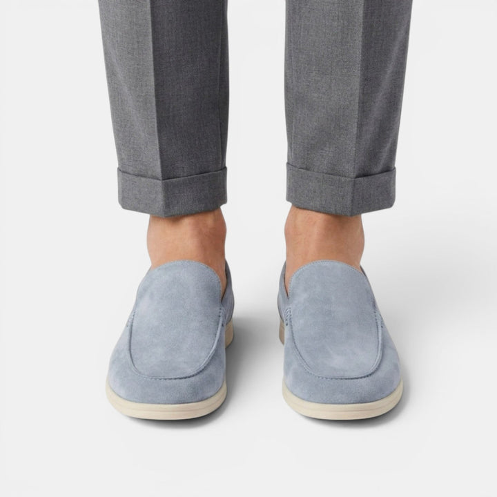 Black men's loafers, a versatile slip-on shoe for any occasion.