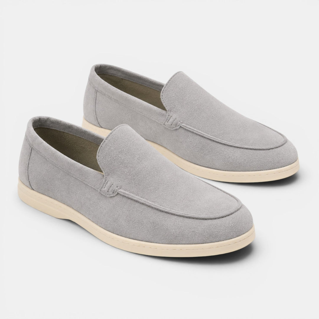 Classic chocolate slip-on shoes for gentlemen's fashion.
