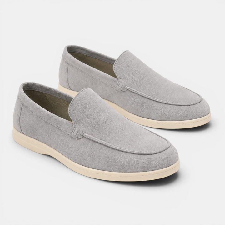 Classic chocolate slip-on shoes for gentlemen's fashion.