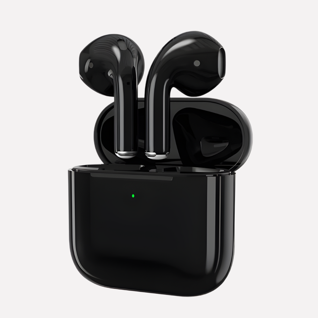 Hands-free wireless Bluetooth headphones for clear audio communication, featuring a comfortable on-ear design, black.