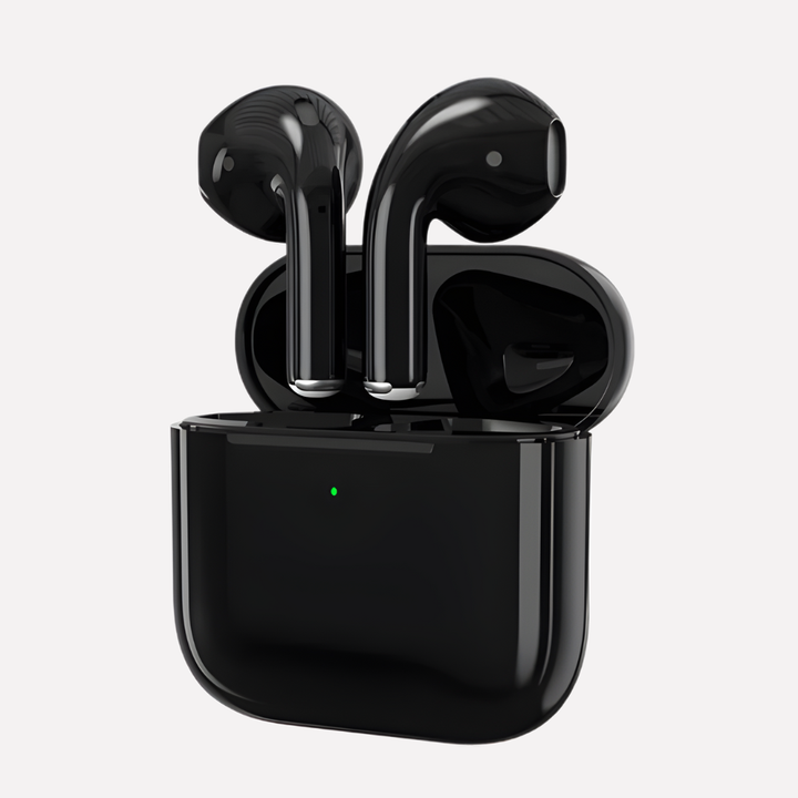 Hands-free wireless Bluetooth headphones for clear audio communication, featuring a comfortable on-ear design, black.