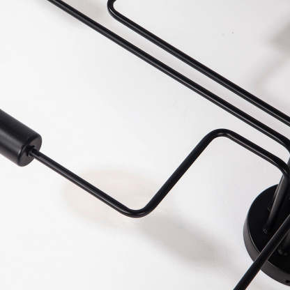Easy-install black vintage industrial flush mount ceiling light for modern homes.