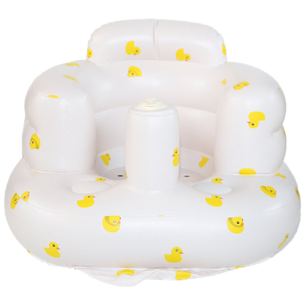 Versatile inflatable baby seat: supportive bath chair & safe floor support for infants. A must-have baby essential.
