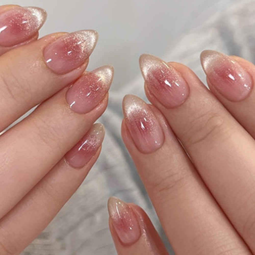 Quick-dry Vegan Gel Nail Art Polish in Blush Pink. Cruelty-free formula for stunning DIY manicures.