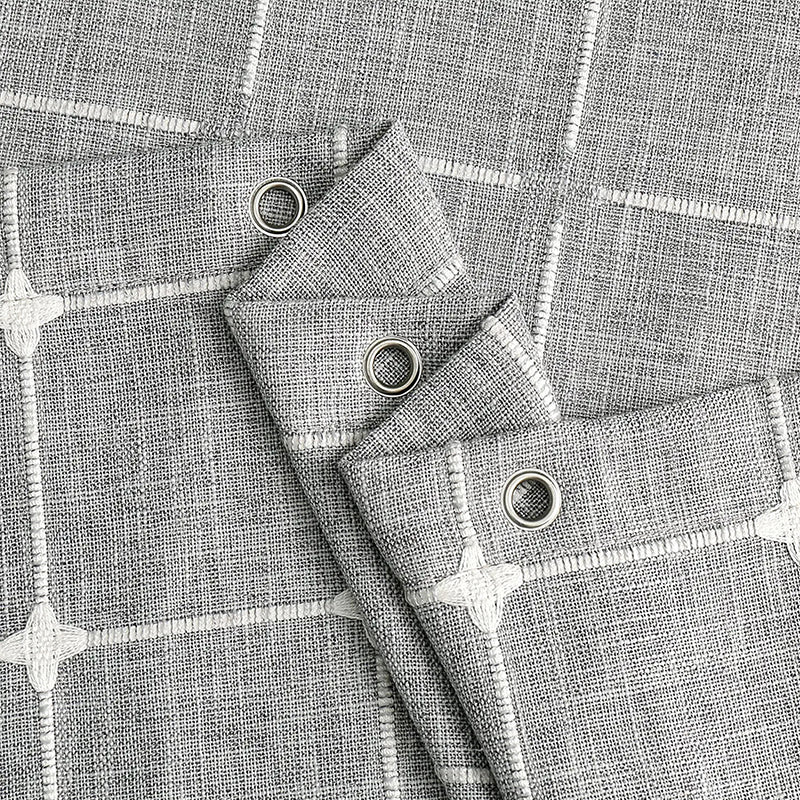 Minimalist striped bohemian farmhouse waterproof linen shower curtain, easy to clean, cozy feel.