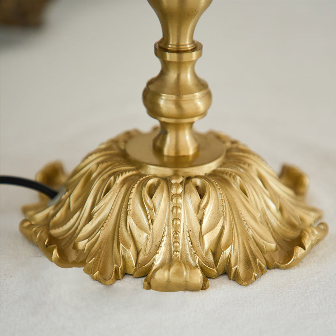 Warm glow red table lamp, bohemian design, perfect as a unique decorative accent.